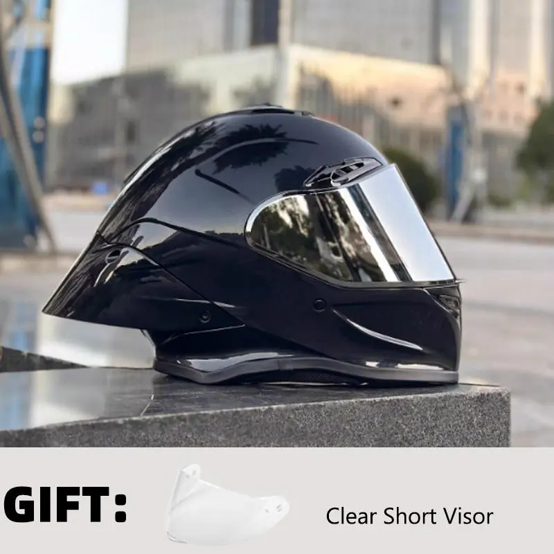 NBTK109 Full-Face Motorcycle Helmet with Large Tail Wing - Bikers Safety Gear for Motorcycle Riding, Bikers Helmet, Motorcycle Riding Helmet