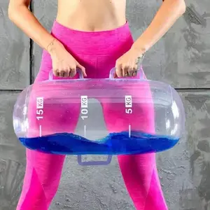 Portable water weight bag, adjustable water-filled training bag, stable fitness boxing bag, used for strength training