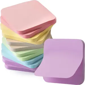 Mr. Pen- Sticky Notes, 2.8"x2.8", 12 Pads, 720 Sheets, Pastel Color, Round Corner Sticky Notes Bulk, Self-Stick Note Pads, Perfect for Office, School, Home, Study & Organization