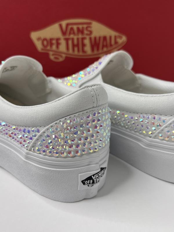 Handcrafted Elegance: Slip into Sparkling Elegance in Vans Sneakers