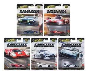 Hot Wheels Car Culture 2025 Circuit Legends K Case Set of 5pc, FPY86-961K