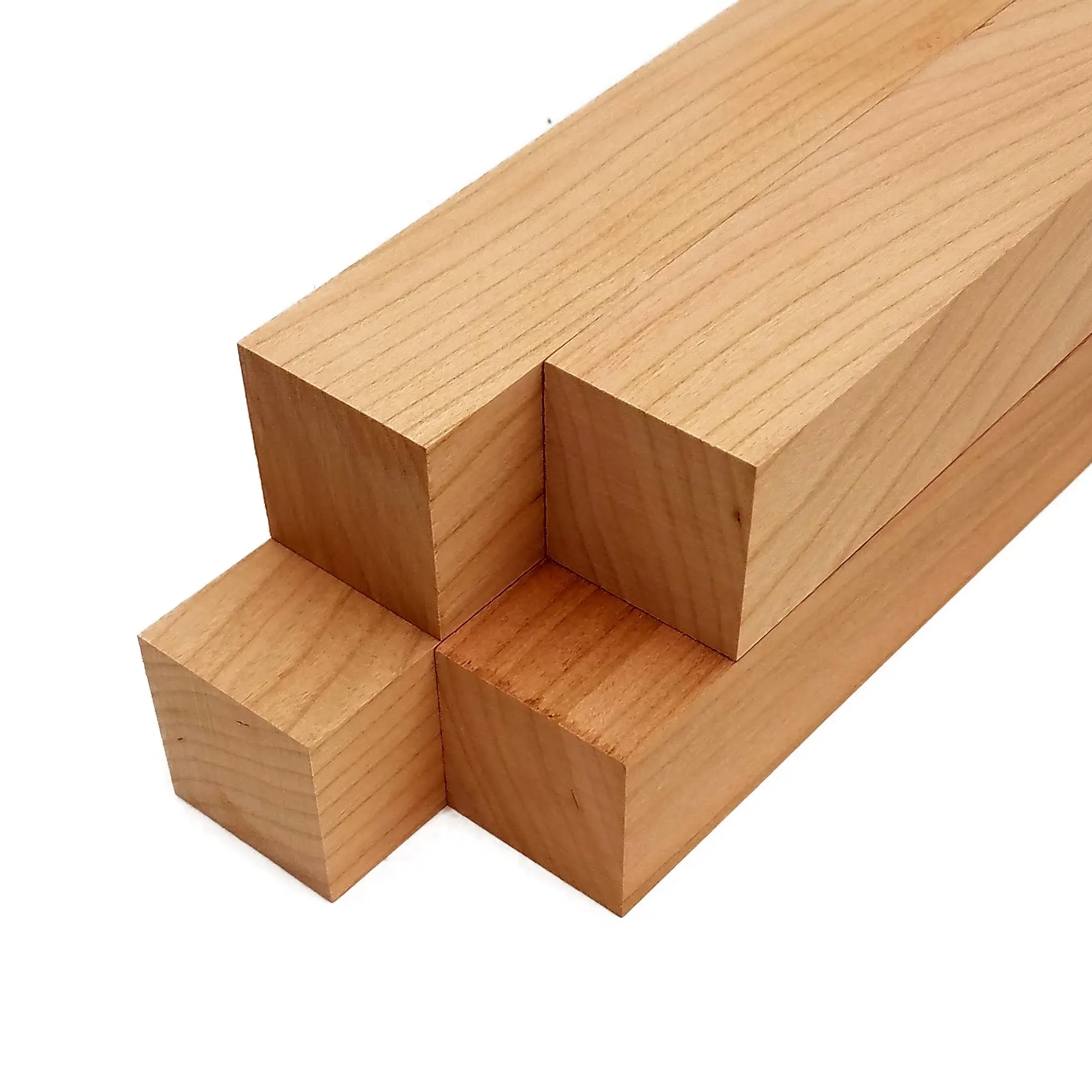 Cherry Turning Blank Squares - 1.5" x 1.5" (4 Pcs)