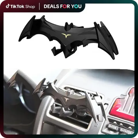 UDROLL Dark Knight Batwing Design Cell Phone Holder - Universal Air Vent Secure Smartphone Mount, Unisex Auto Accessory, Ideal for Road Trips, Mobile Phone Stand, Gifts for Him, Smartphone Holders