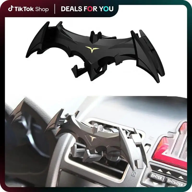 Dark Knight Car Phone Holder: Batwing Design, Universal Air Vent Mount for Smartphones