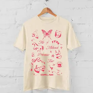 Chappell Roan T-Shirt, Pink Pony Club Shirt,  chappell roan merch Collar Cotton