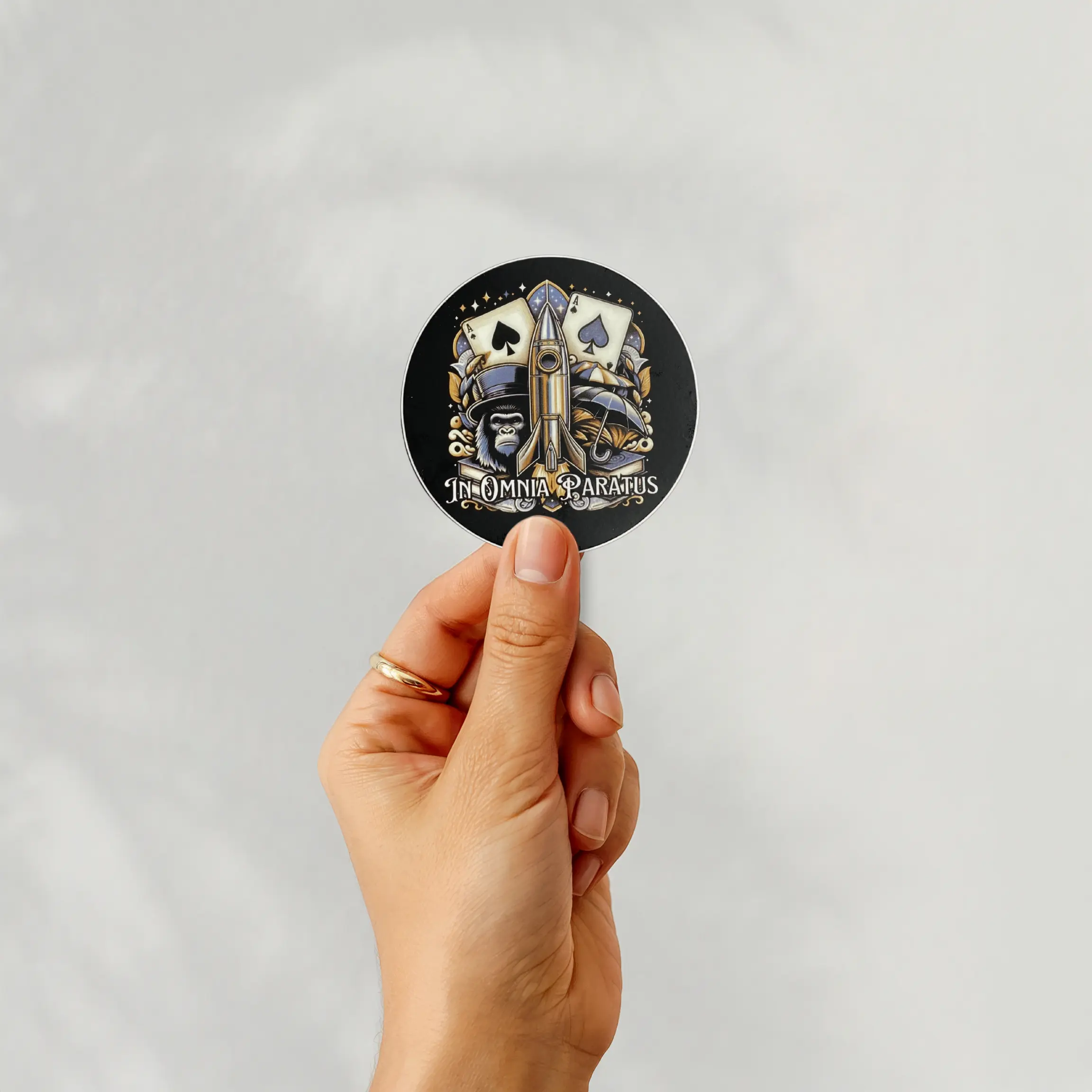 In Omnia Paratus Sticker