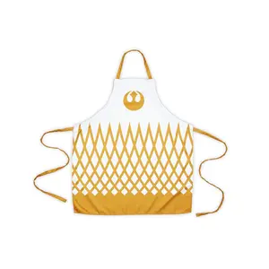 Star Wars White/Gold Adult Apron & Oven Mitt Set - Rebel Design