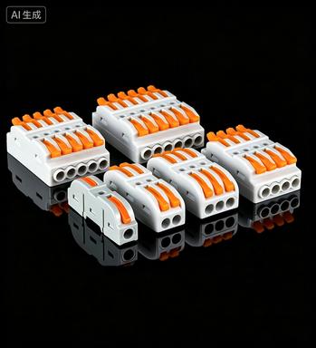 Lever Wire Connectors Kit, 50Pcs Quick Electrical Wire Connectors, 28-12AWG Reusable Push-in Wire Terminals for Home Wiring Automotive