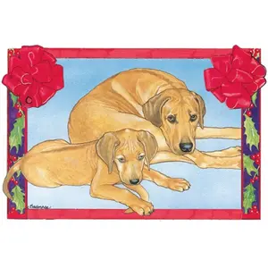 Pipsqueak Productions  Holiday Boxed Cards- Rhodesian Ridgeback