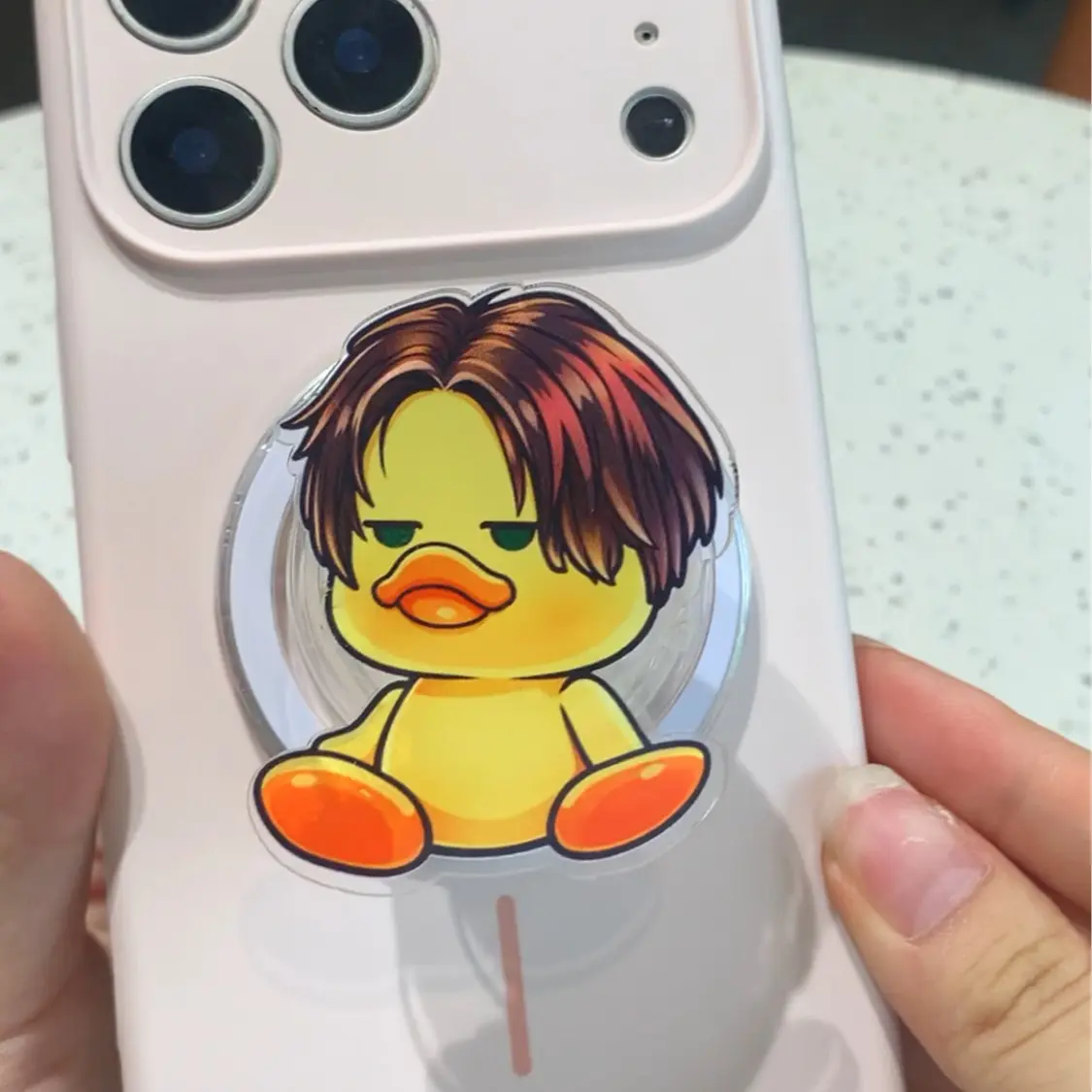 Noahsebestiann Duck Cute Magnetic Phone Grip - Gothic Style Badome Magsafe Phone Holder - Gift for you