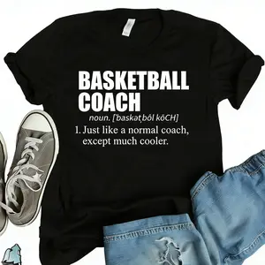 Basketball Coach Collectible Menswear Top - Cool Coach Tee for Basketball Enthusiasts Streetwear