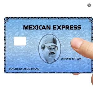 El Gran Jefe Debit/Credit Card Skin Adhesive Covers (Gradient blue)- Premium Vinyl, Vibrant Designs, Easy Application