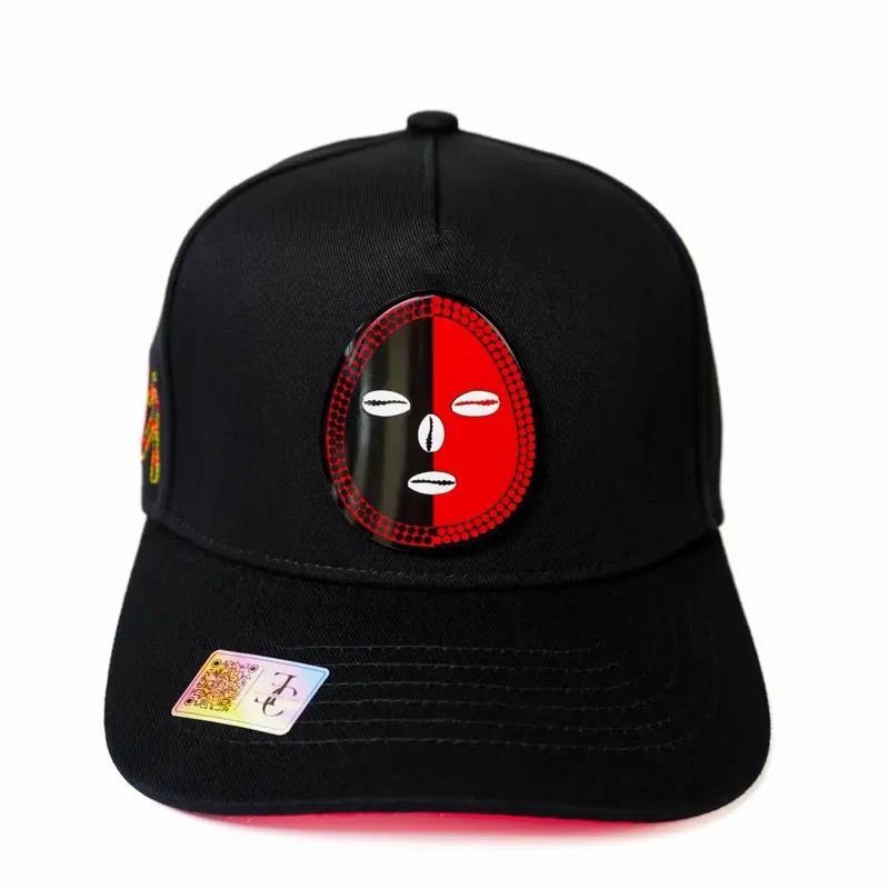 Exclusive caps elegua snapback hat- black/red