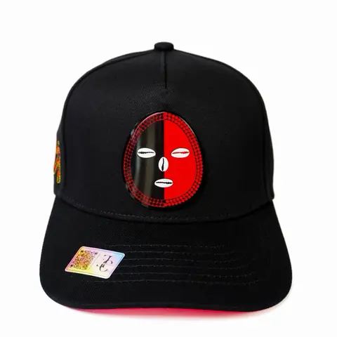 Exclusive caps elegua snapback hat- black/red