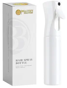 BeautifyBeauties Spray Bottle – Ultra Fine Continuous Water Mister for Hairstyling, Cleaning, Plants, Misting & Skin Care (White-5 Ounce)
