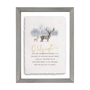 "Oh Holy Night" Floating Frame Art by Sincere S urroundings