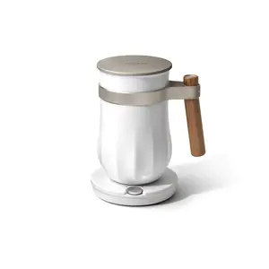 Velvetiser Hot Chocolate Maker - Patented Vortex Design, Chalk White Finish, Hot & Cold Recipes - Chalk