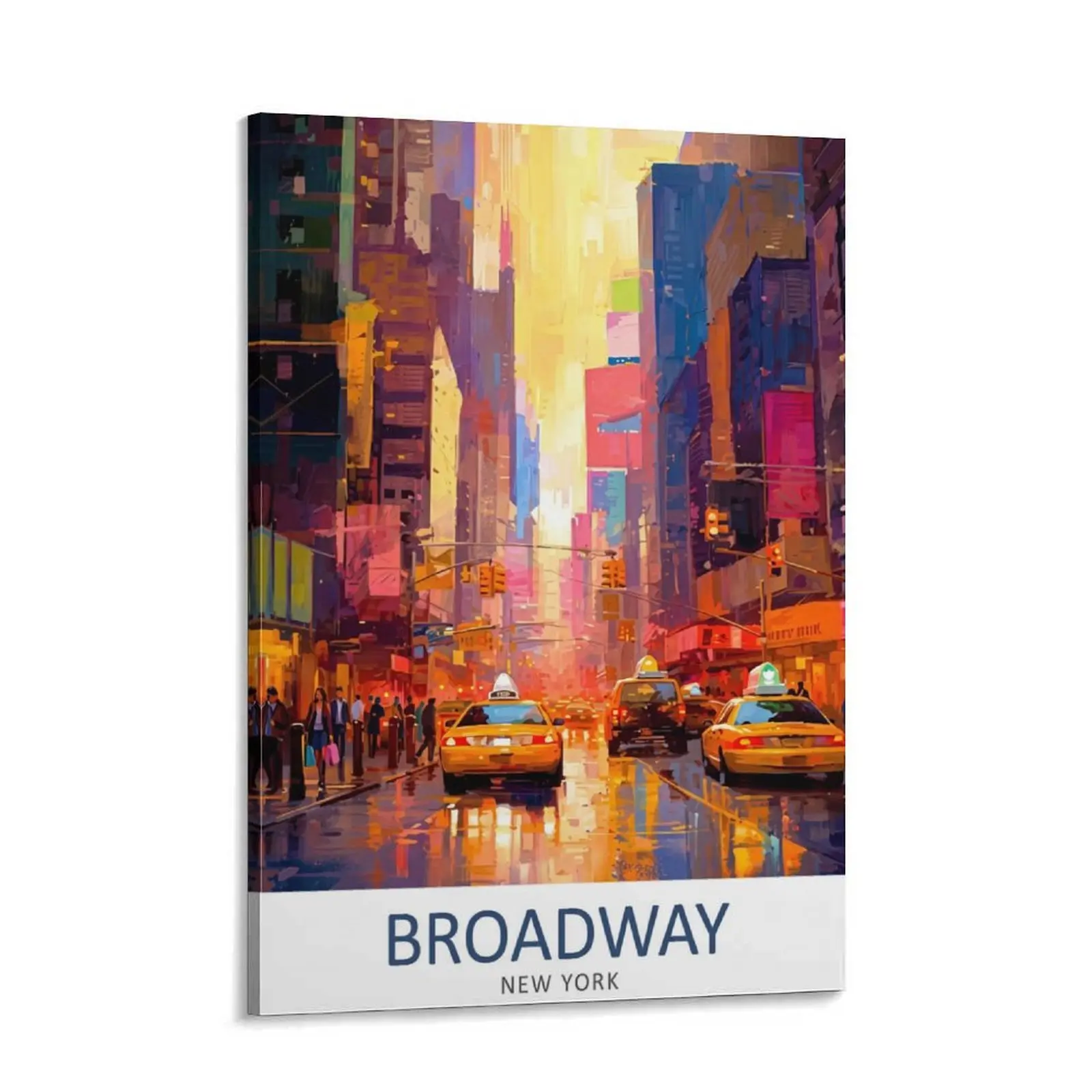 Broadway New York City Travel  | Broadway Wall Decor  Nyc Travel  Art  New York City Illustration broadway souvenir  print poster