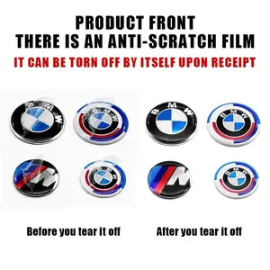 11mm/14mm Aluminum Car Remote Key Sticker Emblem For BMW M 50th E34 E46 E39 E38 E90 E60 E36 F30 F30 F10 E92 E38 E91 M3 Accessories