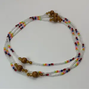 Osain Traditional Colorful Eleke Necklace, Santeria Ifa Costume Jewelry Accessory, Traditional Colorful Necklaces