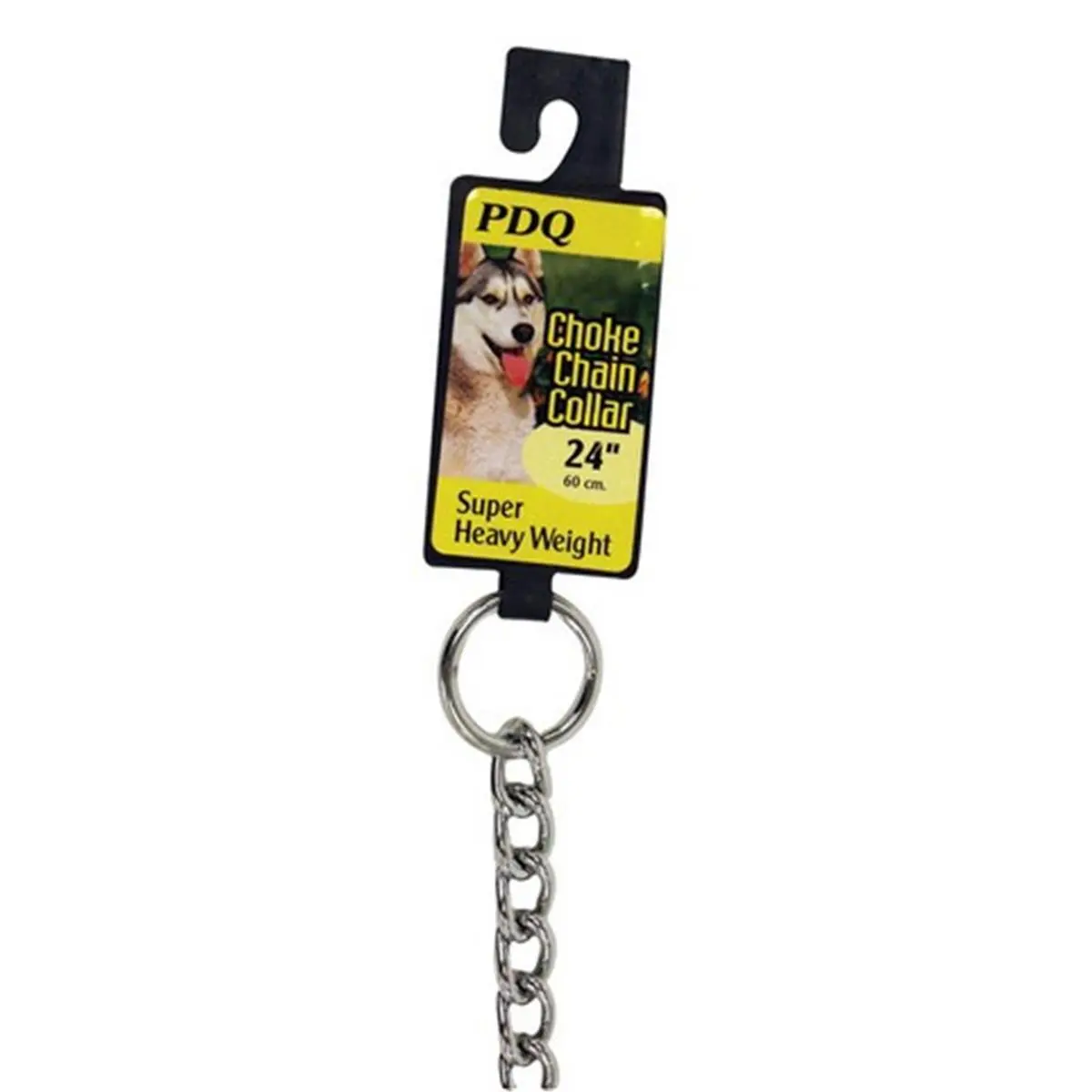 212 MAIN PDQ 12624 24-in. Extra Large Dog Choke Chain Collar, Steel Material, Chrome Finish