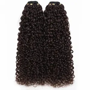 18" Miracle Knots Human Feather Crochet Hair Burmese Curly No Spiral Ends Pre-Separated Knotless Braids for Seamless Blending