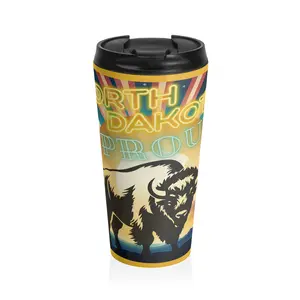 State Pride Collection Travel Tumbler (North Dakota), 15oz