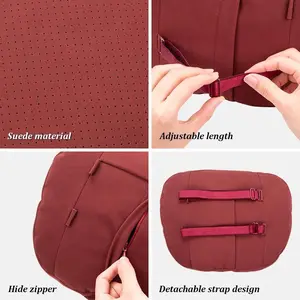 For Infiniti Q50 G37 QX70 FX35 Q60 Q30 QX60 JX35 QX80 M35 ESQ M37 Car Headrest Lumbar Support Suede Seat Neck Pillow Accessories