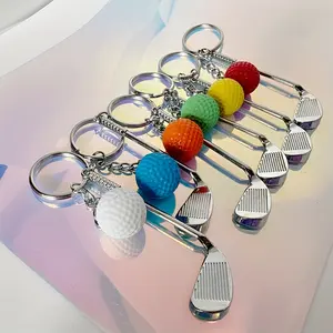 1pc Unique Mini Golf Club Ball Keychain, Fun Golf Accessory and Perfect Gift for Enthusiasts