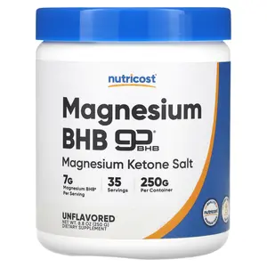 Nutricost Magnesium BHB, goBHB®,  Unflavored, 8.8 oz (250 g)