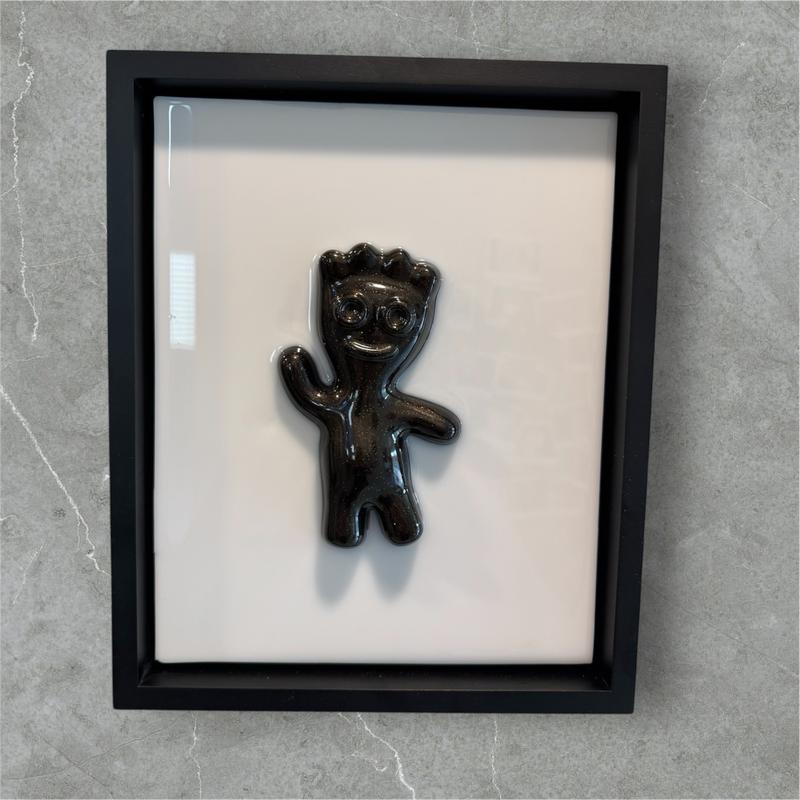 Pop Art Sour Patch Kid Resin Wall Art 8x10 Framed Ready to Hang Handcrafted High-Gloss Iconic Design Solid Wood Panel for Pop Art Walls Kitchens & Game Rooms