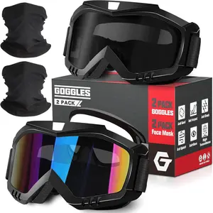 Goggles - ATV & Dirt  Goggles with UV400  Lens for Adults & Youth