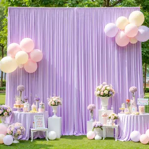 4pcs Of 5ft*10ft Elegant Polyester Spandex Photography Background Cloth, Banquet Decoration Curtains with Pole Bags, Soft And Smooth, Wear-resistant And Wrinkle-resistant, Suitable for Weddings, Birthdays, Banquets, Balls And Other Activities.