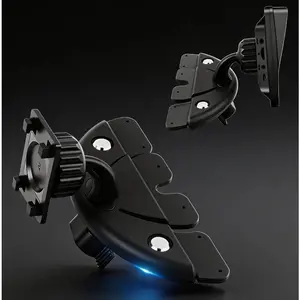 CD Slot Mount for CarPlay Screen – 360° Rotatable Universal CD Mount with Triangle Stabilizing Support for CarPlay Screens, Dashcam & GPS