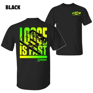 Loose Is Fast T-Shirt – Neon Green and Yellow Racing Car Graphic with Bold Slogan, Perfect for Motorsport and NASCAR Fans, Unisex Casual Tee for Speed Enthusiasts, Menswear Tops