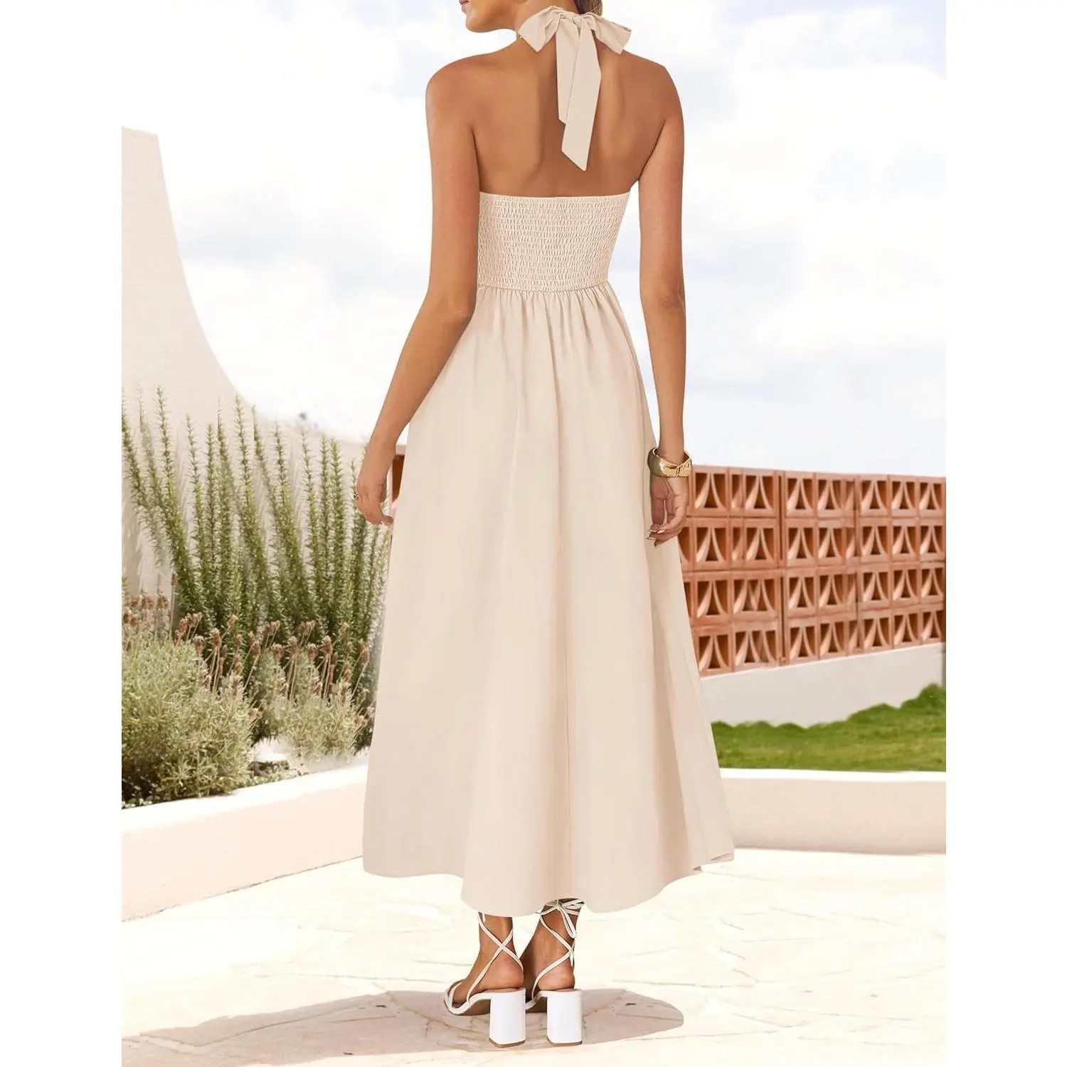 Women's Summer Sleeveless Halter Midi Dress 2026 Off Shoulder High Waist Flowy Beach Wedding Guest Long Dresses - TikTok Shop Women's Summer Sleeveless Halter Midi Dress 2026 Off Shoulder High Waist Flowy Beach Wedding Guest Long Dresses - TikTok Shop