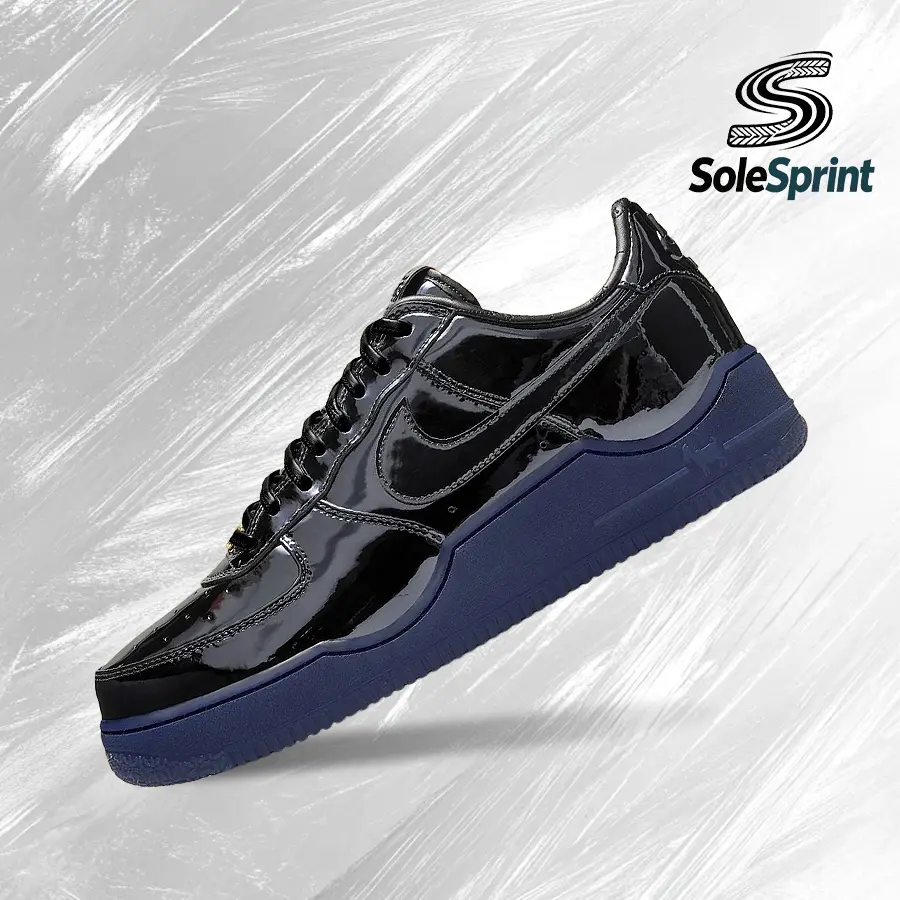Nike Air Force 1 LowLeBron James Black Patent– Men's Lifestyle Sneakers – shoes for man  - Running Shoes, Lightweight Shock-Absorbing Comfort, Breathable Everyday Fit, Gym Training to Street Casual Wear - back to school - IO6129 001