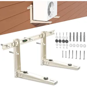 Heavy-Duty Mini Split Wall Mounting Bracket for 7000 to 12000 Btu Outdoor Ductless Minisplit AC Heat Pump Systems, Max 400 Lb Capacity