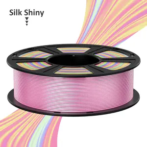 GEEETECH 1roll/1kg 1.75mm Silk PLA Filament Vacuum Packaging Various Colors For 3D Printer, Neatly Wound 3D Printing Shiny Pla Silk Filament, Dimensional Accuracy +/- 0.02mm