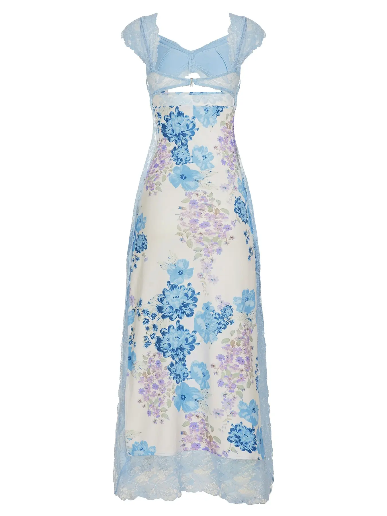 knee length dresses for ladies Blue Garden Vintage Lace Dress main image 0