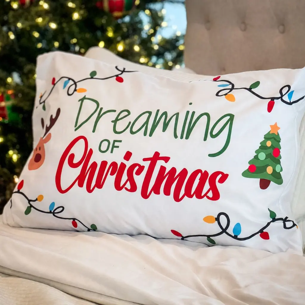 Kids Christmas Pillowcase - Dreaming of Christmas
