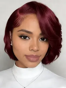 10inch Human Hair Bob Wig for Women - Straight Short Bob Wig with Pre Plucked Lace Frontal (13x4), Natural Look Easy Install Soft Breathable Affordable Luxury Long Lasting Beginner Friendly