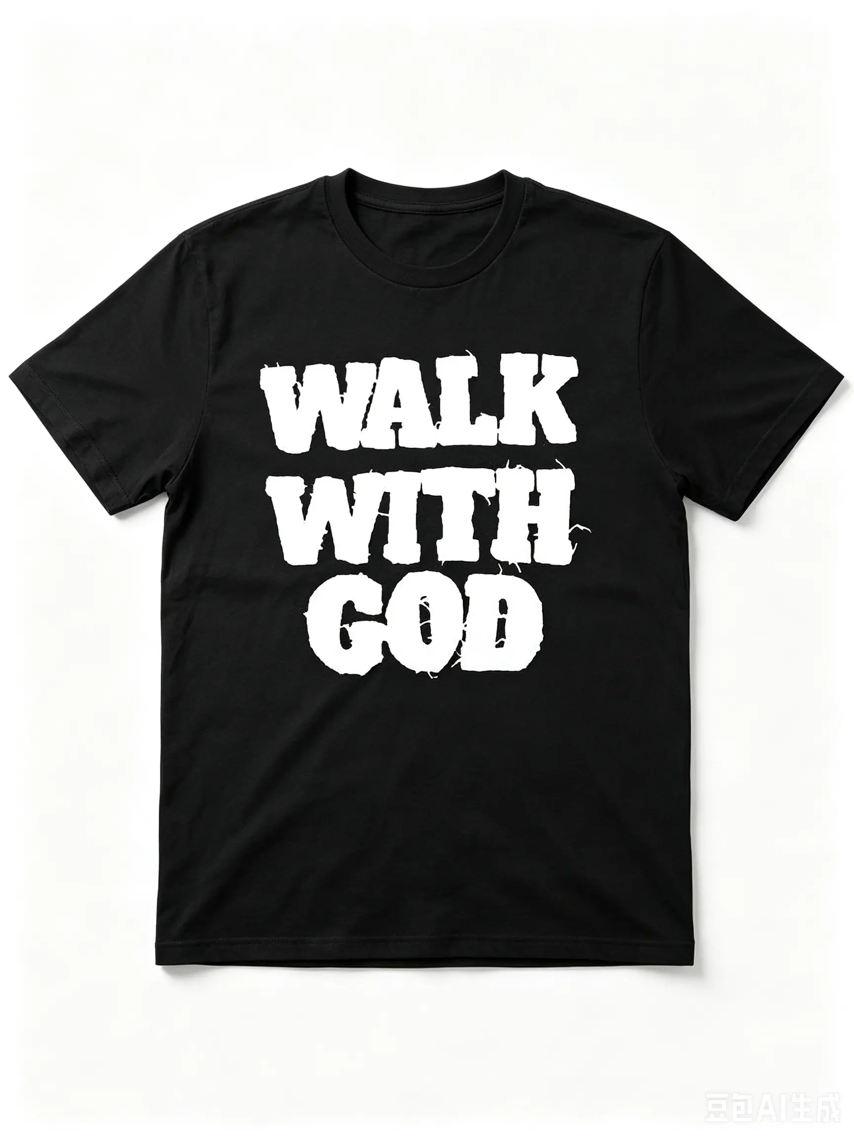 Walking with God T-Shirt - Monogram T-shirt, 100% cotton, fashion T-shirts for men and women, casual streetwear, unisex clothing.