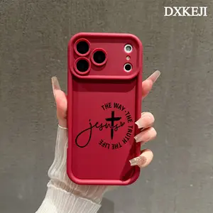 Christian Faith Cross Phone Case, Soft Silicone, Fully Protected and Shockproof For iPhone 17 16 15 Pro Max 14 13 12 11 Plus Air & Samsung Galaxy S26 S23 Ultra S24 Plus S25 S22 Back Cover, Accessories, Smartphone, Handheld, Cellphone, Resistance, Aestheti