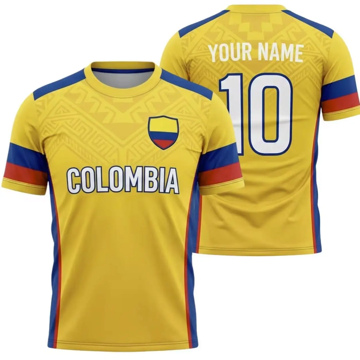 Custom Colombia Soccer Jersey, Personalized Football Fan Shirt, Sports Apparel Gift for Men SDU