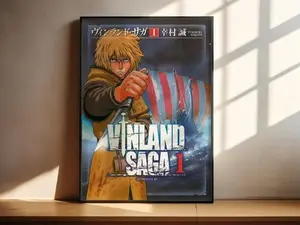 Vinland Saga Thorfinn Anime Poster Print, Manga Art, Anime Wall Decor, Anime Room Artwork, Anime Gift, Manga Fan Gift, Anime Merch (No Framed)