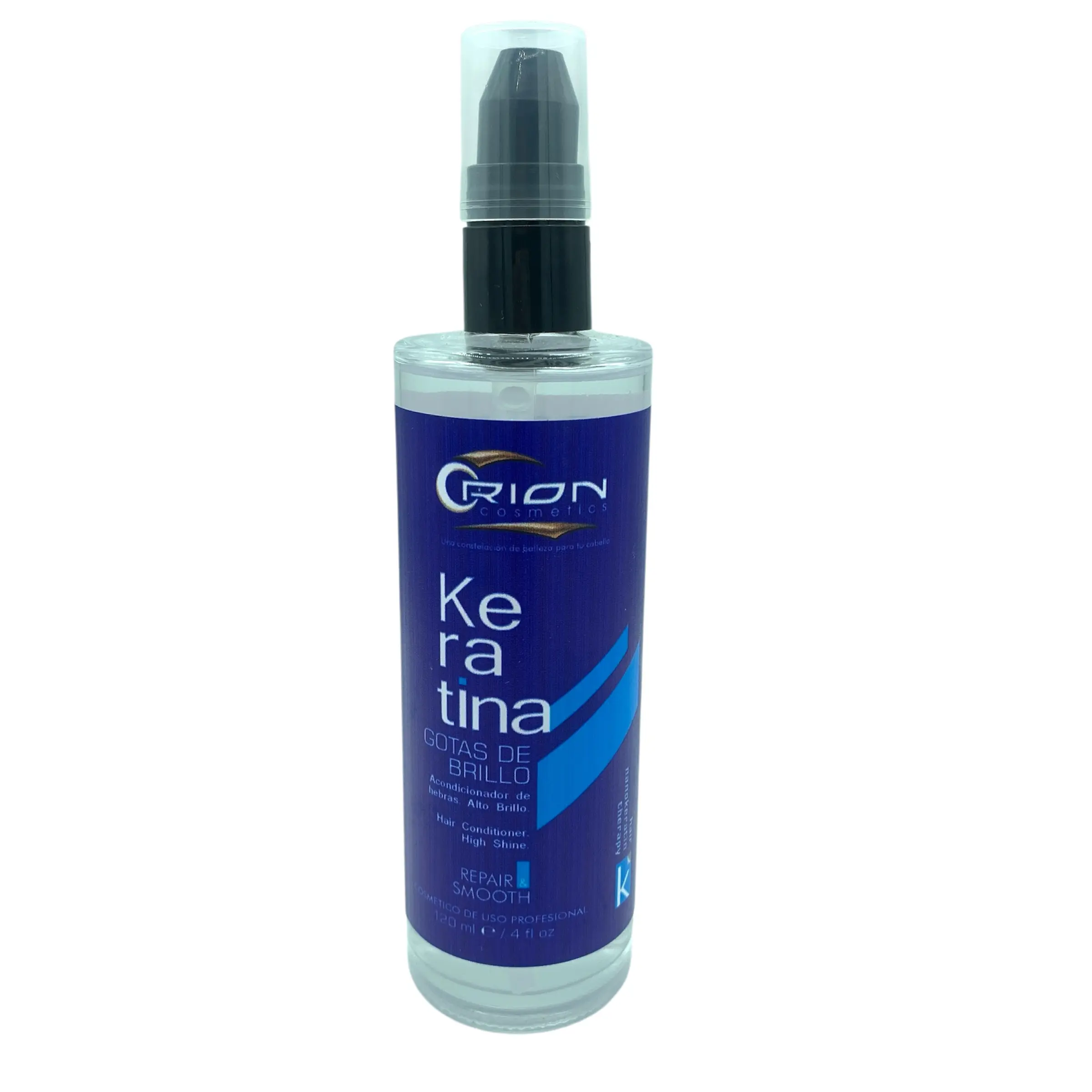 Orion Keratina Repair & Smooth Hair Shine Serum Professional Salon Size 120ml / 4oz