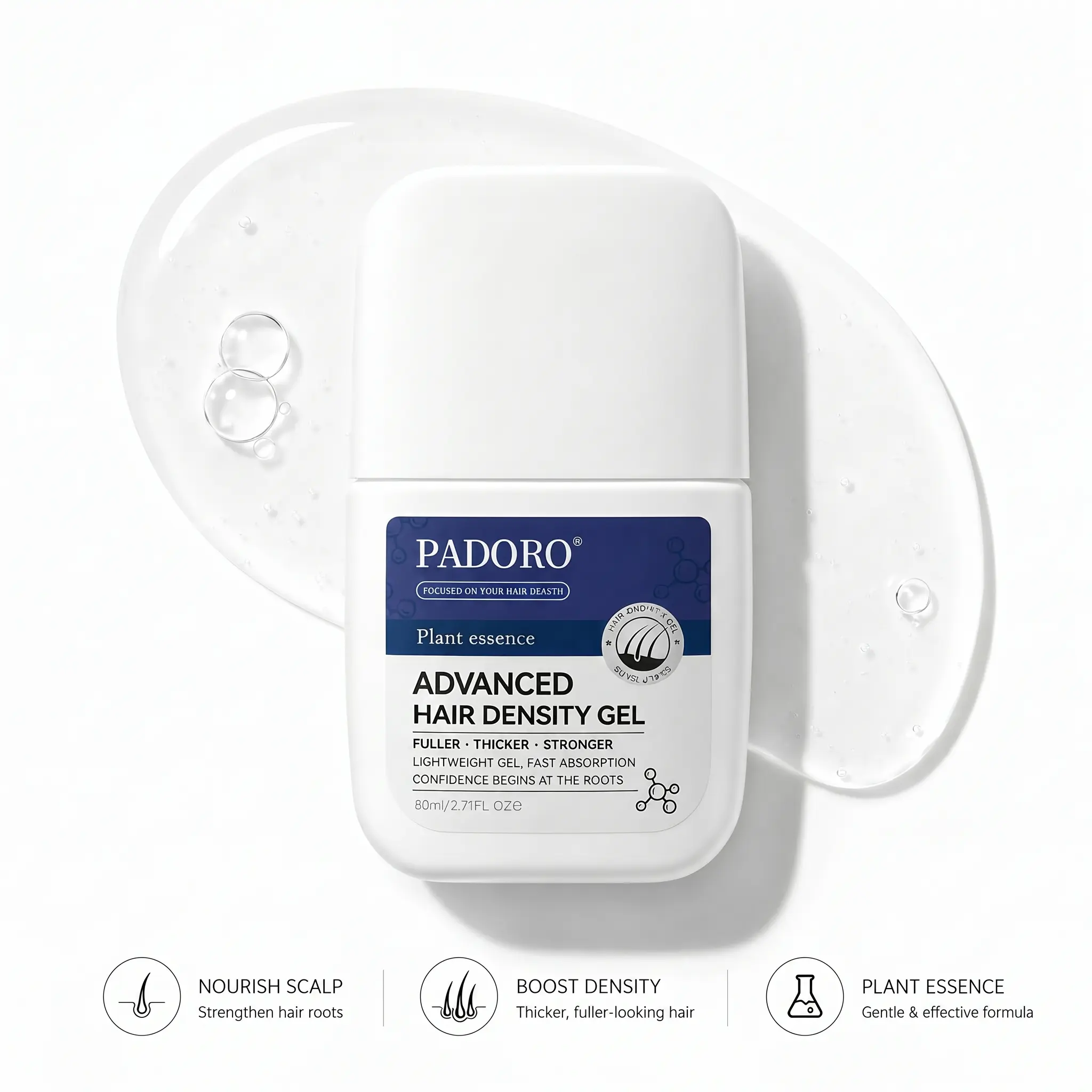 PADORO Rosemary Haircare Oil Scalp Biotin Serum,Anti Thinning Hair,Fuller-looking Damaged Hair Repair Root Nourishment Lightweight Non Greasy Fast Absorption Scalp Care Essence Strengthening Hair Follicle Anti Breakage Volumizing,No Rinse