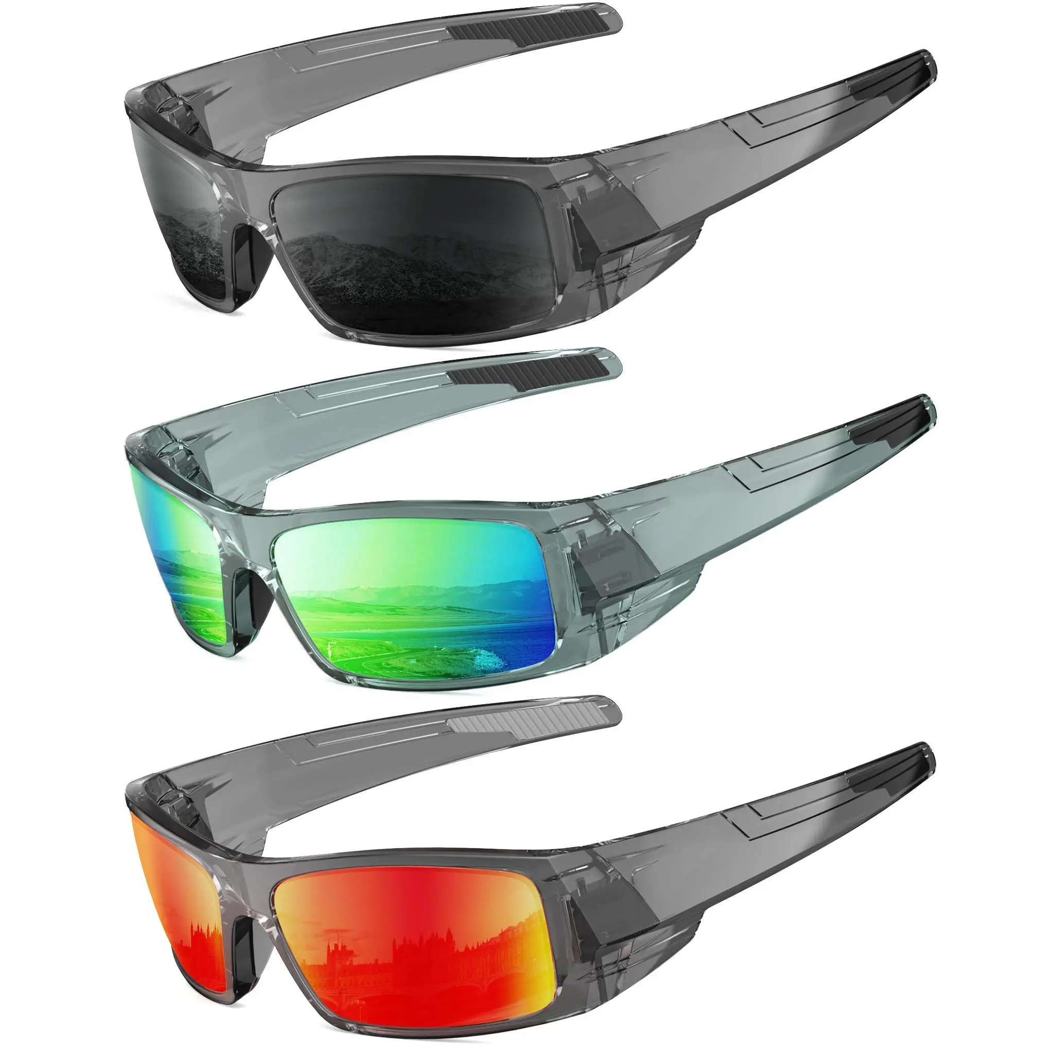 Crystal Grey)grey/Green/Re