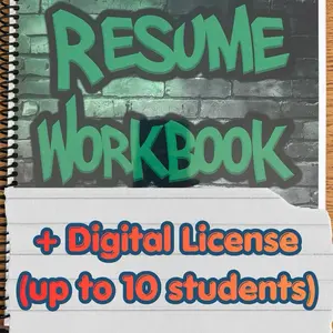 Resume Workbook +  Digital License (up to 10 students)